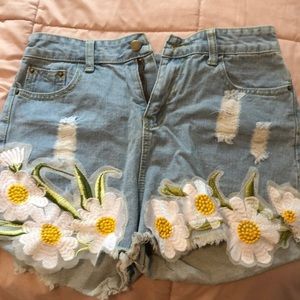 Light wash Denim shorts